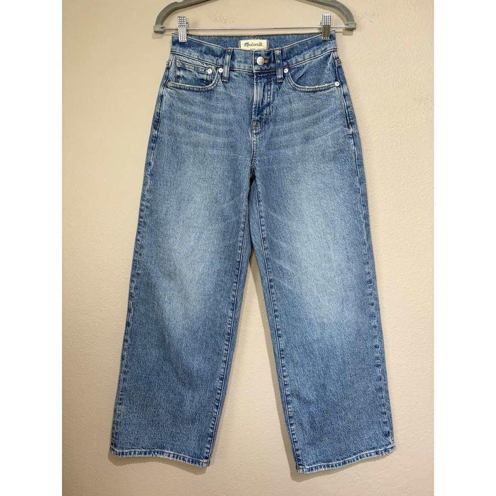 Madewell Womens The Perfect Vintage Wide Leg Jean Petite 25P Minimalist Casual